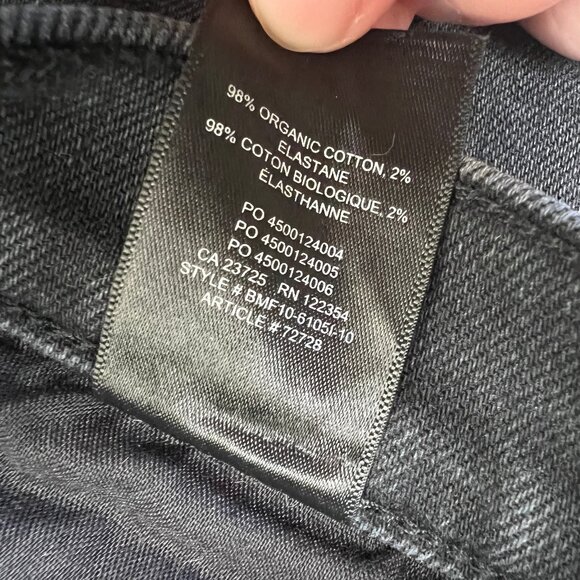 Aritzia Denim Forum Arlo High Rise Waist Straight Leg Button Fly Retro Frayed 29 - Picture 11 of 14